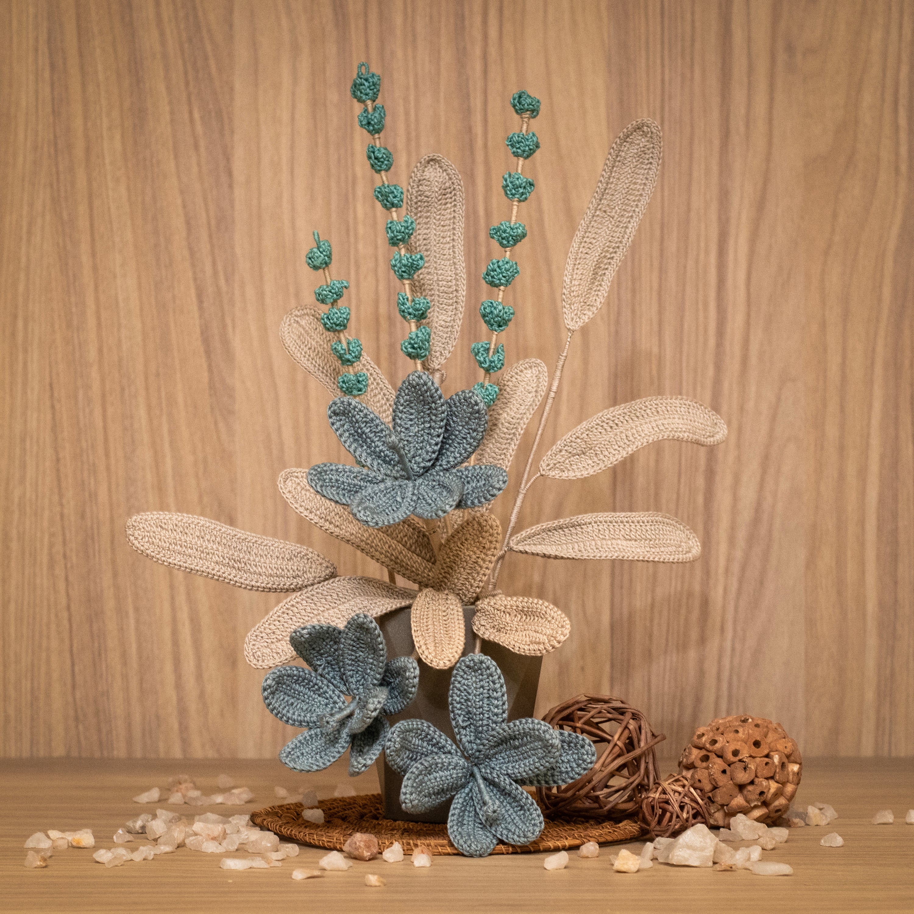 Handcrafted Blue Crochet