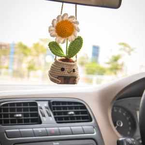 Crochet Daisy Pot