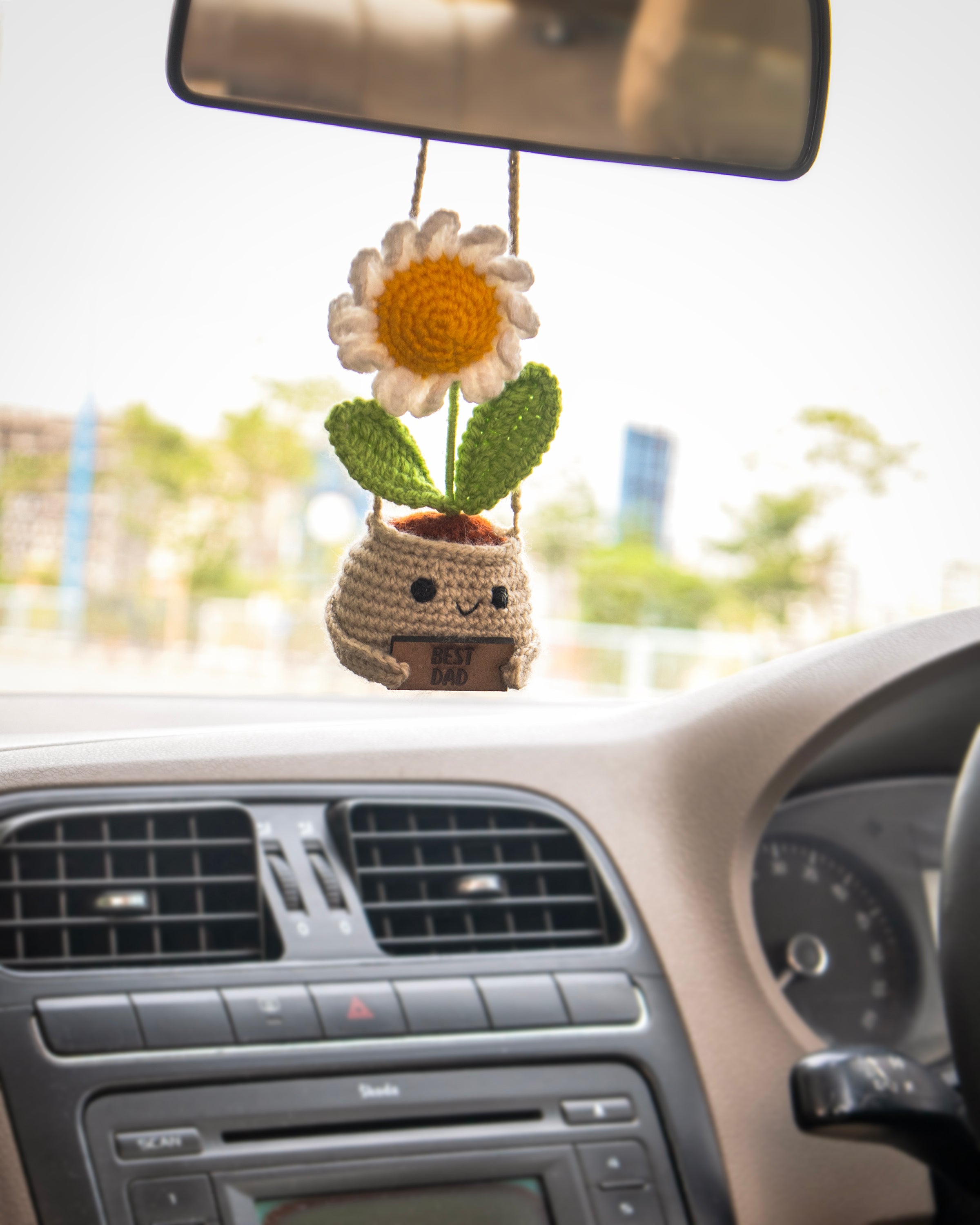 Crochet Daisy Pot