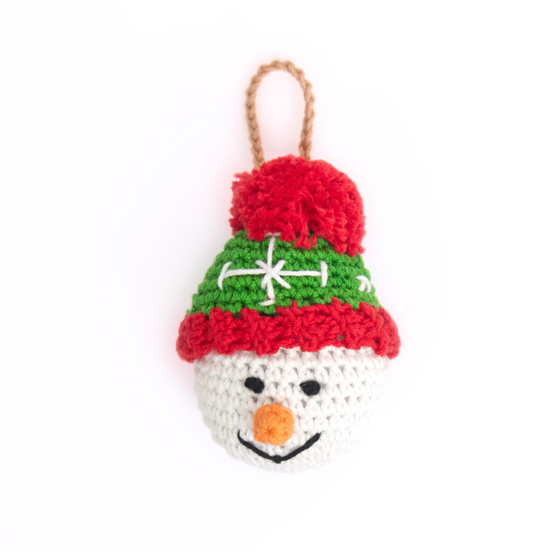 Cheerful Crochet Snowman