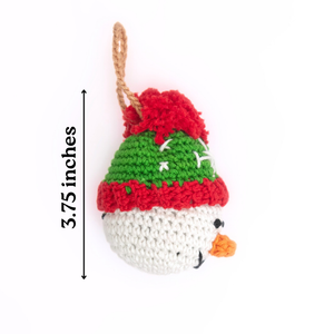 Cheerful Crochet Snowman
