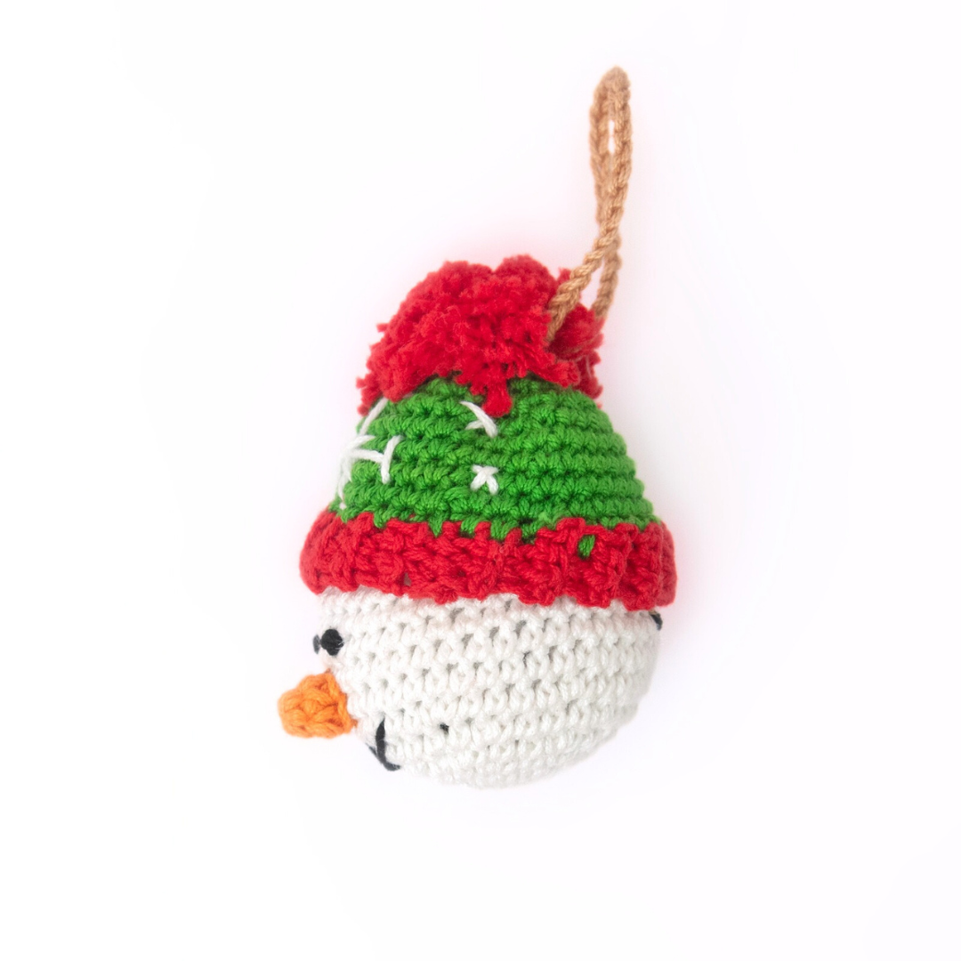 Cheerful Crochet Snowman