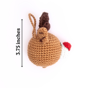 Playful Crochet Reindeer