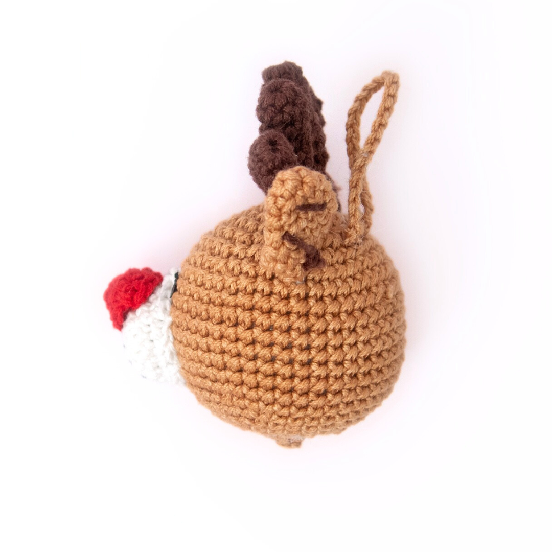 Playful Crochet Reindeer