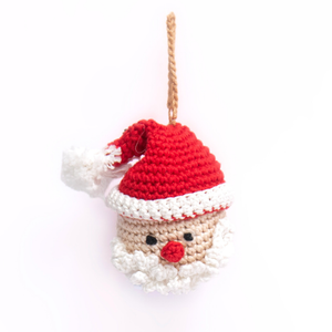 Crochet Santa Ornament