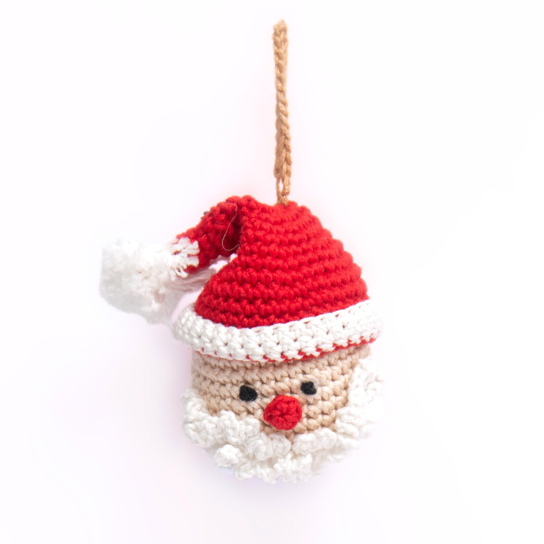 Crochet Santa Ornament
