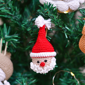 Crochet Santa Ornament
