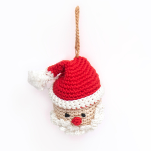 Crochet Santa Ornament