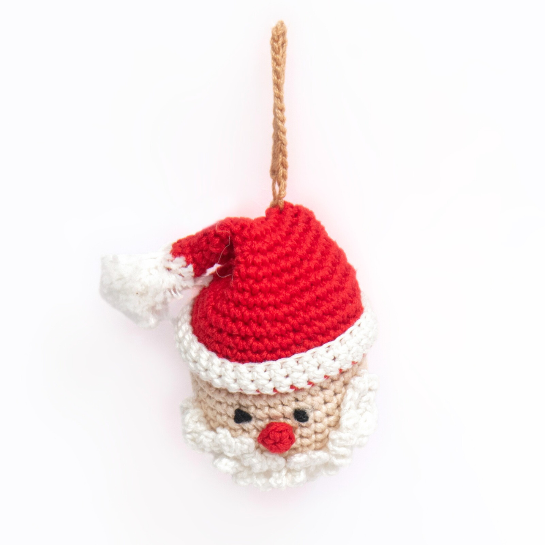 Crochet Santa Ornament