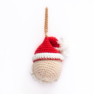 Crochet Santa Ornament