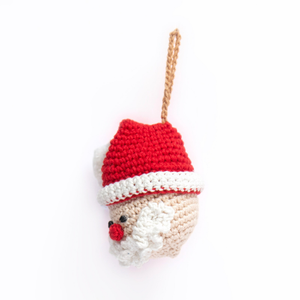 Crochet Santa Ornament