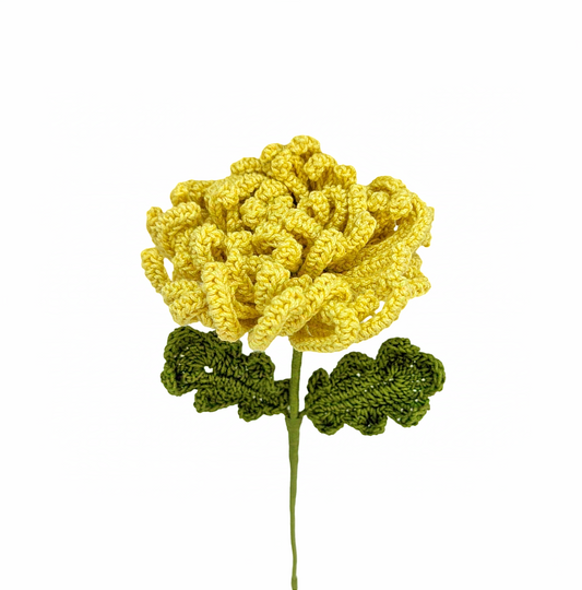 Vibrant Crochet Chrysanthemum