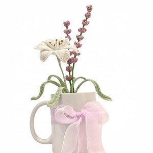 Handcrocheted White Lily