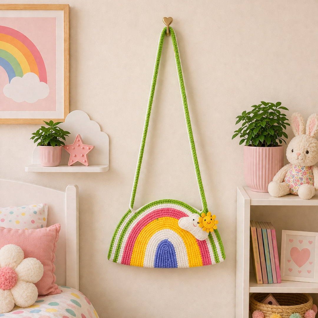 Handmade Crochet Rainbow
