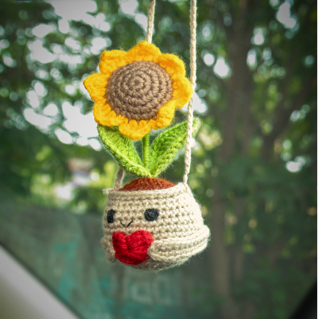 Handmade Crochet Sunflower