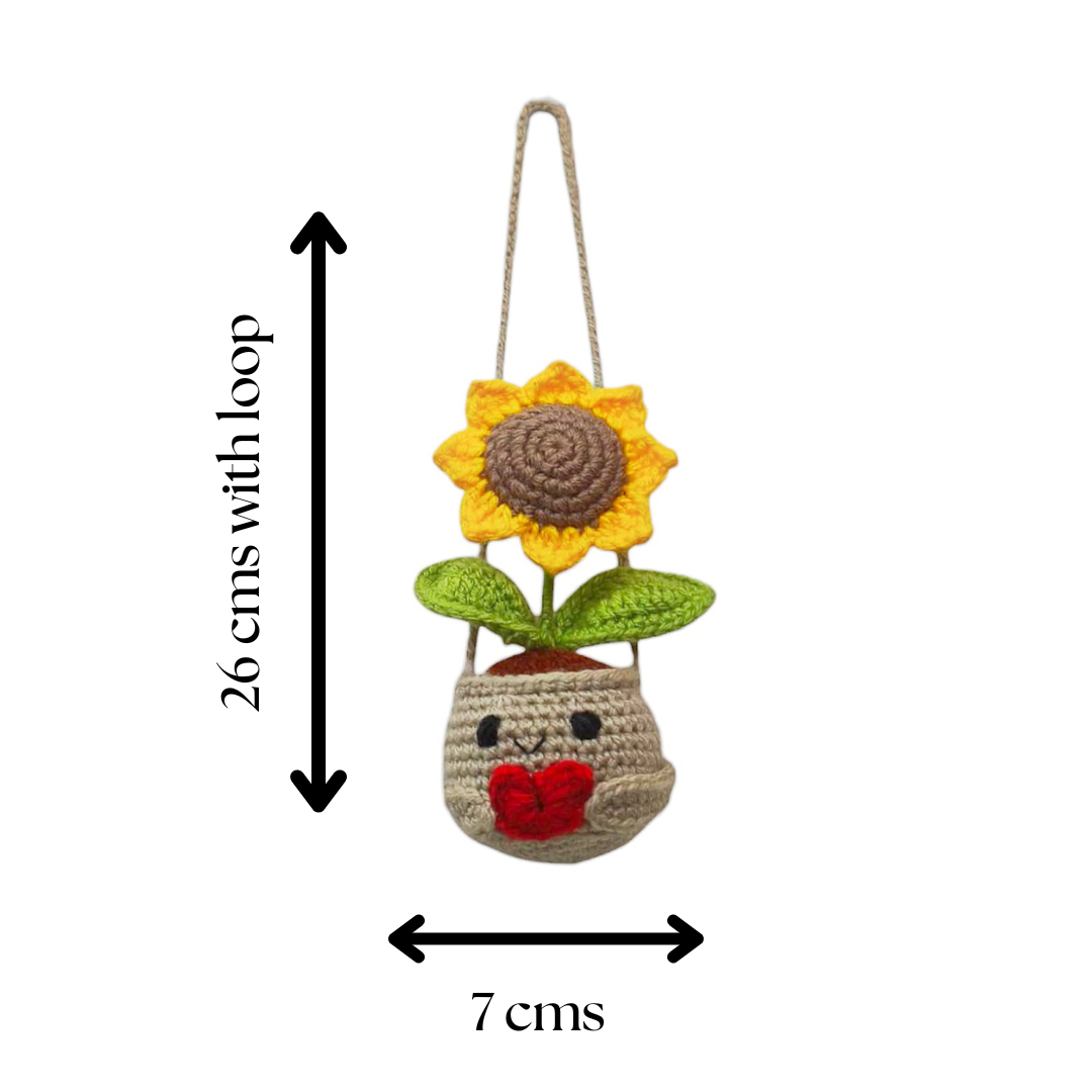 Handmade Crochet Sunflower