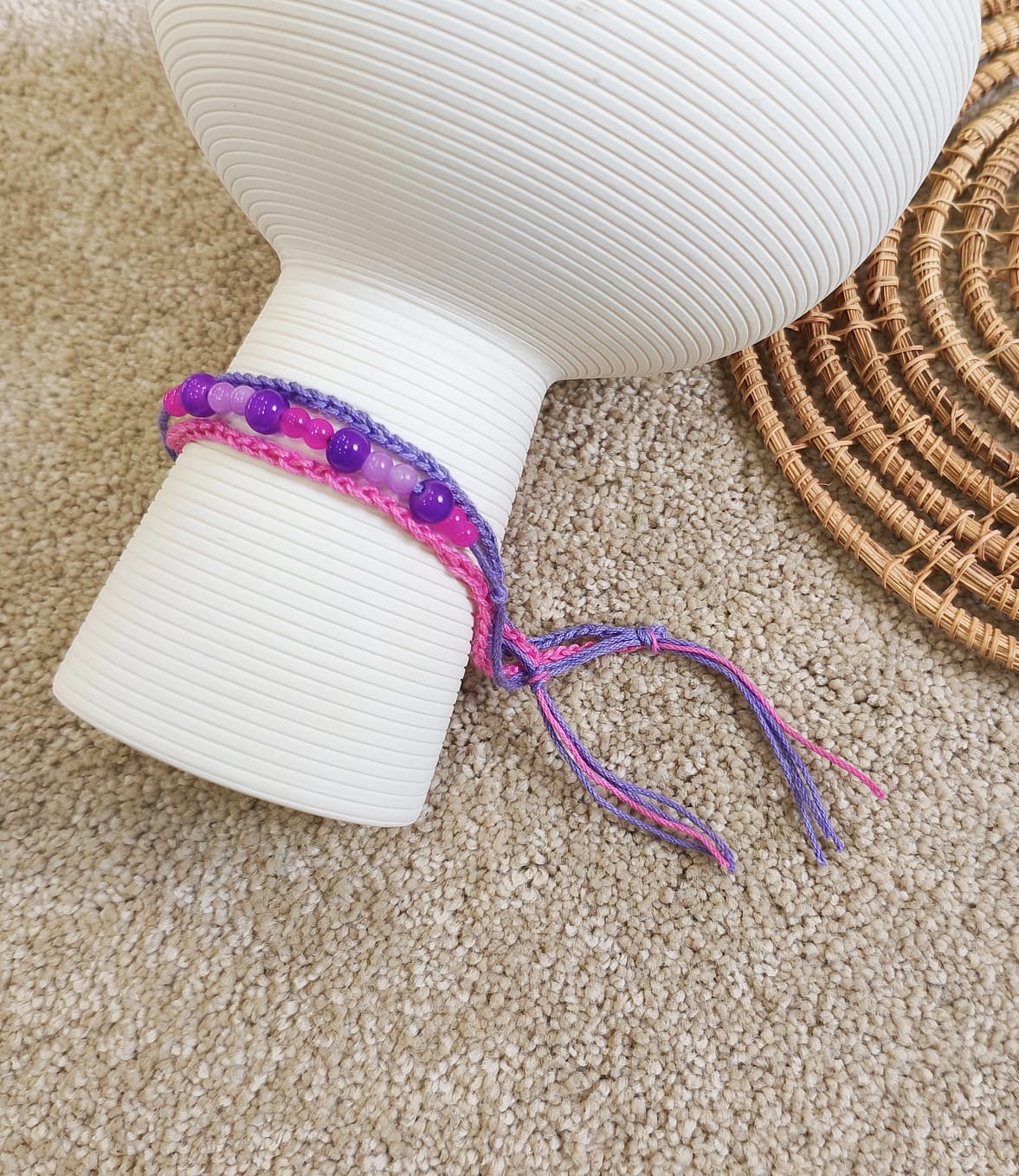 Handmade Purple Seedbead