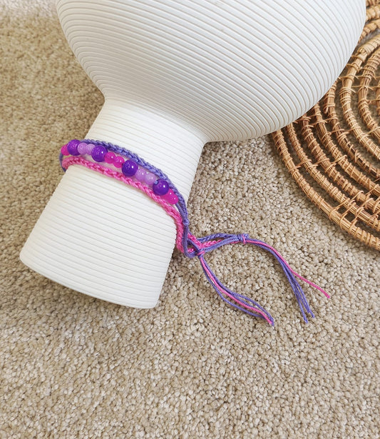 Handmade Purple Seedbead