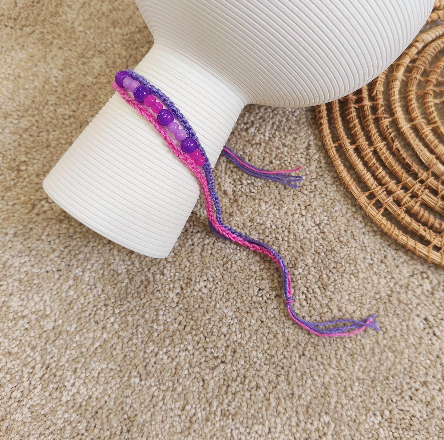 Handmade Purple Seedbead