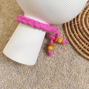 Crochet Pink Braided