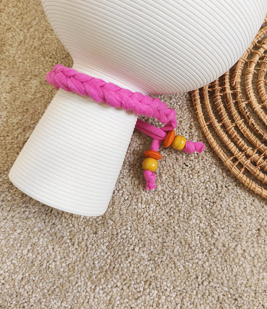 Crochet Pink Braided