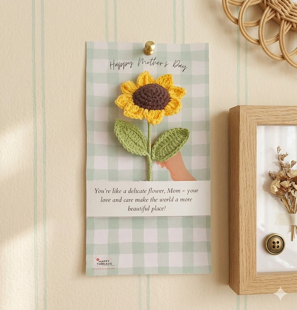 Handmade Crochet Sunflower