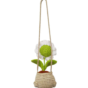 Crochet Daisy Pot