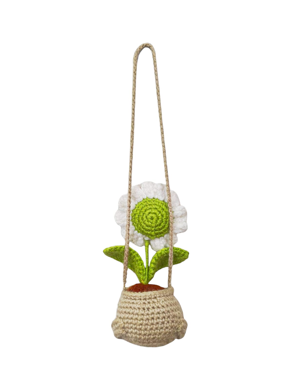 Crochet Daisy Pot