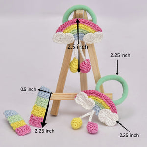 Rainbow Crochet Hair
