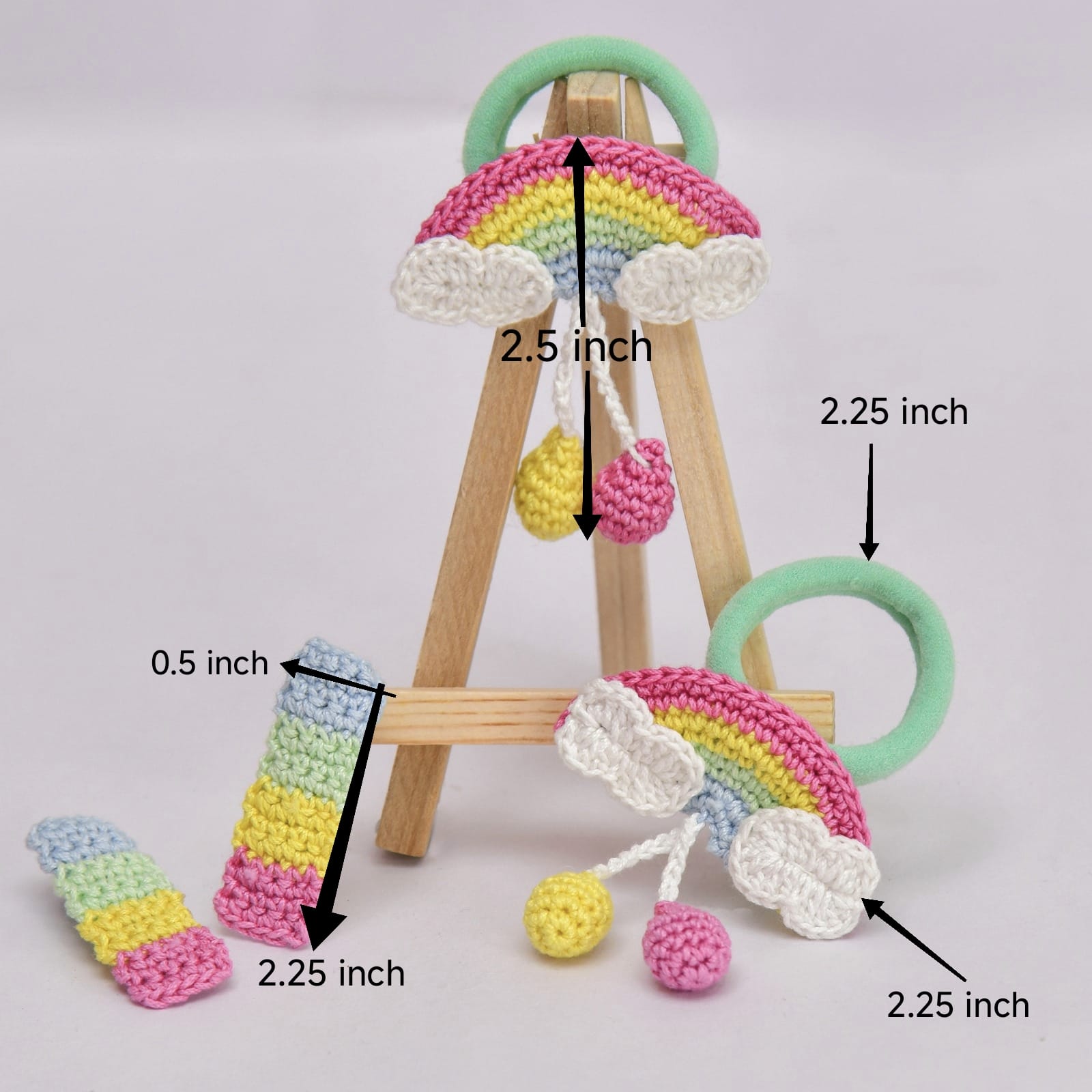 Rainbow Crochet Hair